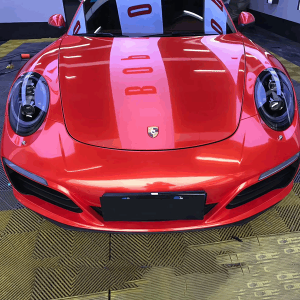 Gloss Metallic Red Vinyl Wrap Sheets - Image 3