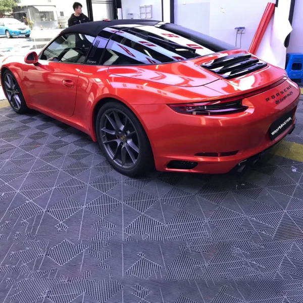 Gloss Metallic Red Vinyl Wrap Sheets - Image 2