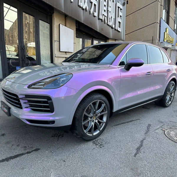 Color TPU PPF Car Paint Protection film Grey Purple - Image 3