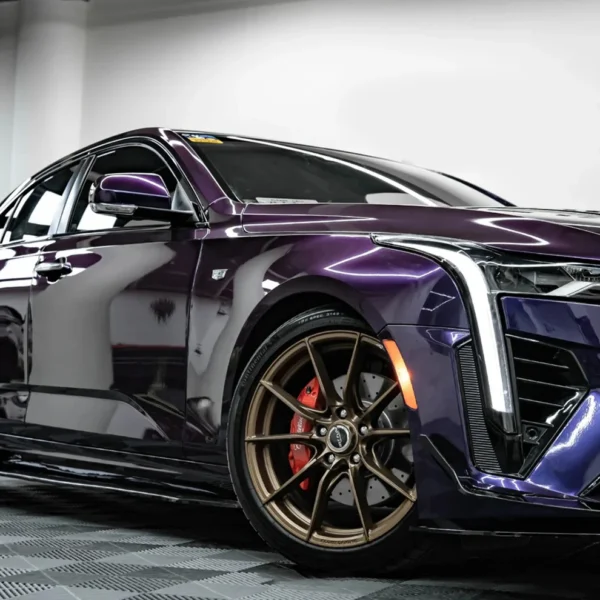 Color TPU PPF Metallic Black Purple Car Protection Film - Image 3