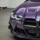 Color TPU Paint Protection Film Metallic Grey Violet PPF
