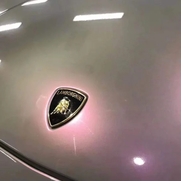 Twin Color Shift Wrap Metallic Stone Grey Pink - Image 5