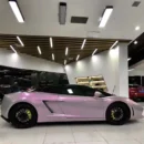 Twin Color Shift Wrap Metallic Stone Grey Pink