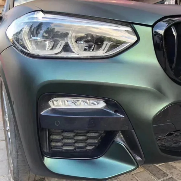 Ultral-matte Metallic Stone Green Wrapping Paper Car - Image 5