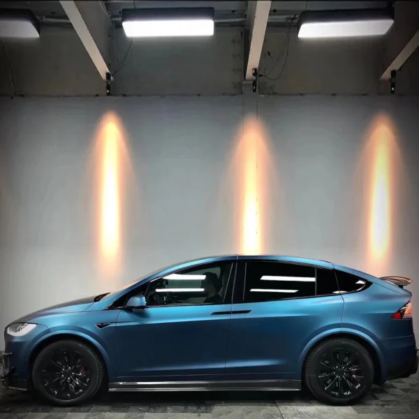 Ultral Matte Metal Flake Blue Vinyl Wrap - Image 5