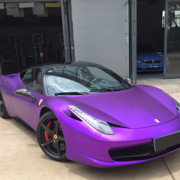 Matte Chrome Purple Car Vinyl - Image 3