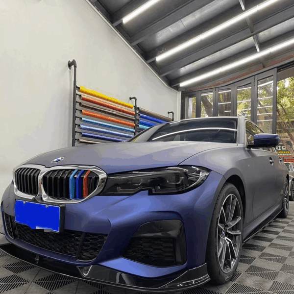 Ultral-matte Metallic Blue Vinyl Wrap - Image 4