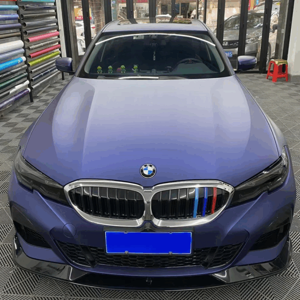 Ultral-matte Metallic Blue Vinyl Wrap - Image 5
