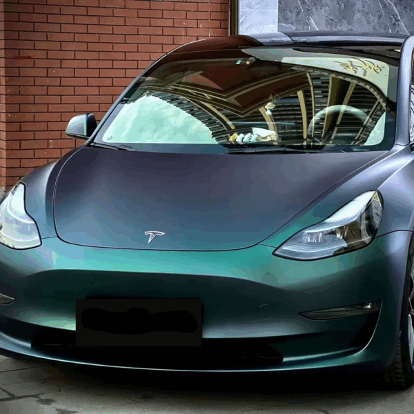 Ultral-matte Metallic Green Vinyl Wrap - Image 4
