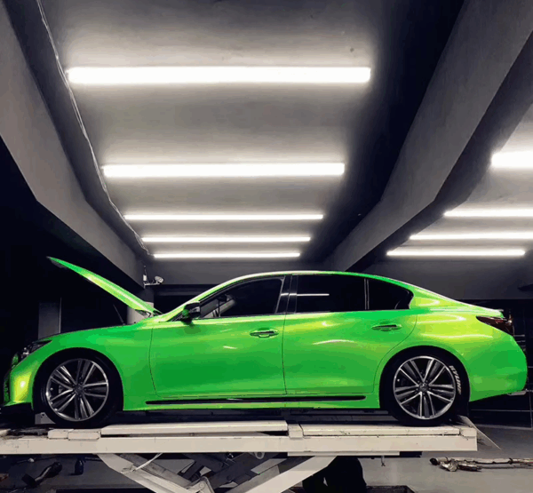 Fluorescent Gold Color Shift Vinyl Wrap - Image 4