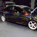 Chrome Holographic Wrap Grey