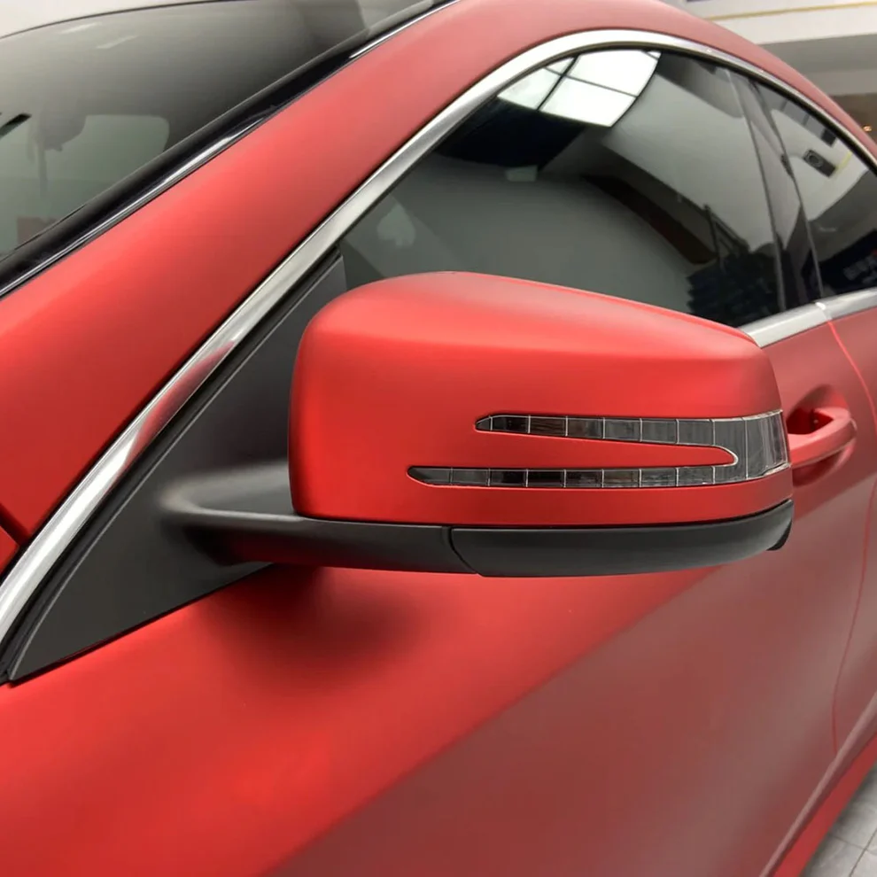 Red Matte Chrome Car Wrap | Vinyl Chrome Wrap 4 Red Matte Chrome Car Wrap | Vinyl Chrome Wrap - Image 4