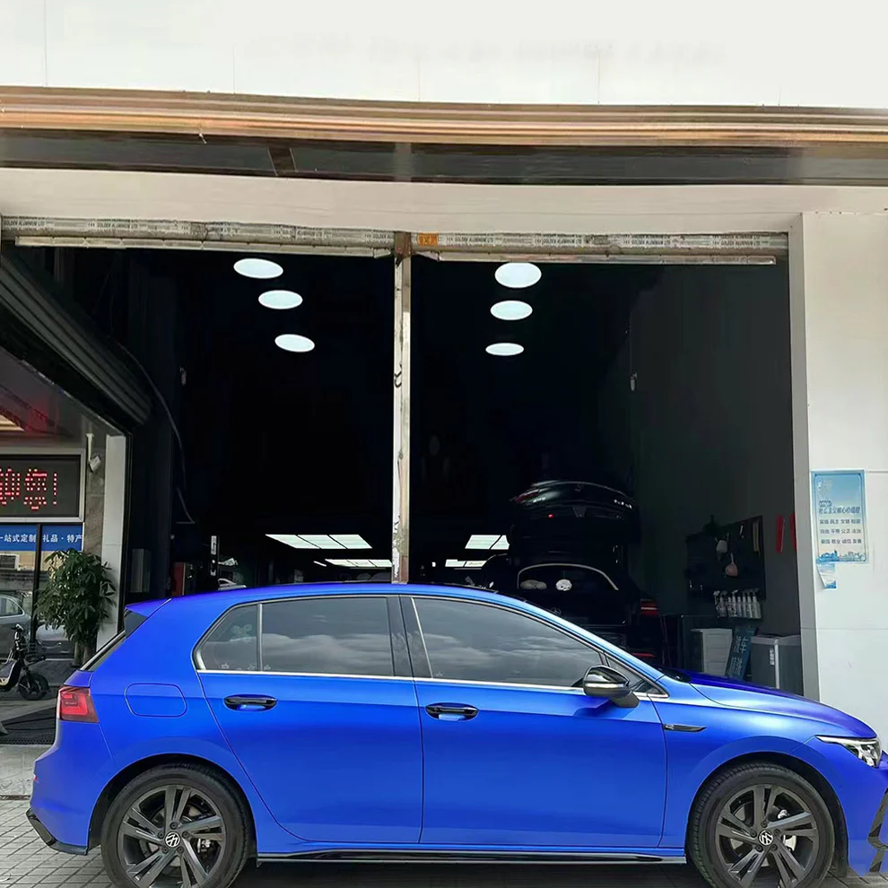 Blue Matte Chrome Car Wrap | Vinyl Chrome Wrap 2 Blue Matte Chrome Car Wrap | Vinyl Chrome Wrap - Image 2