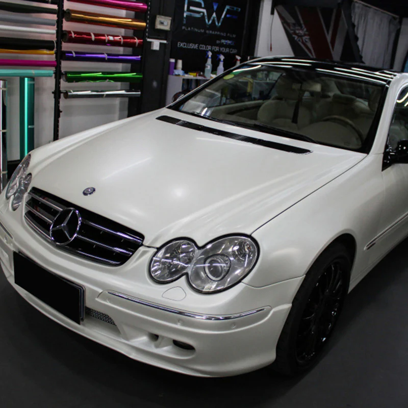 Ceramic White Matte Car Wrap | Polymeric Vinyl 4 Ceramic White Matte Car Wrap | Polymeric Vinyl - Image 4