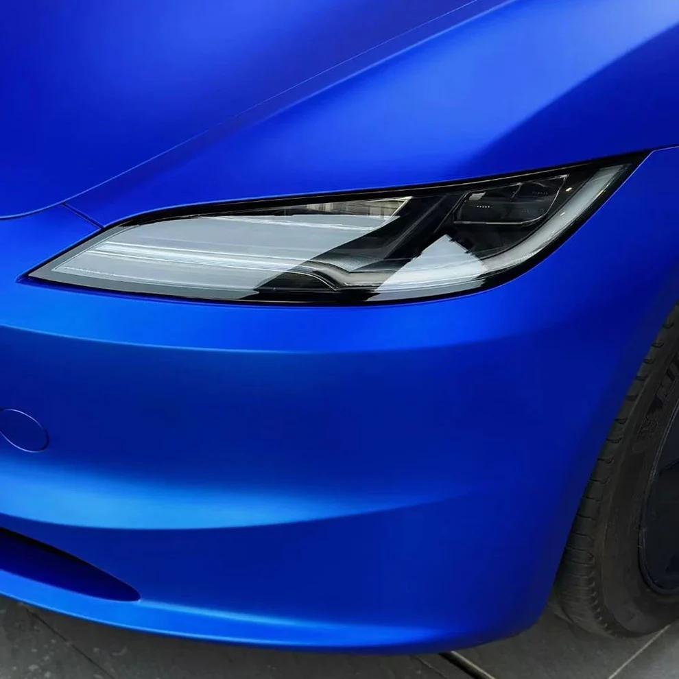Ceramic Blue Matte Car Wrap | Polymeric Vinyl 3 Ceramic Blue Matte Car Wrap | Polymeric Vinyl - Image 3