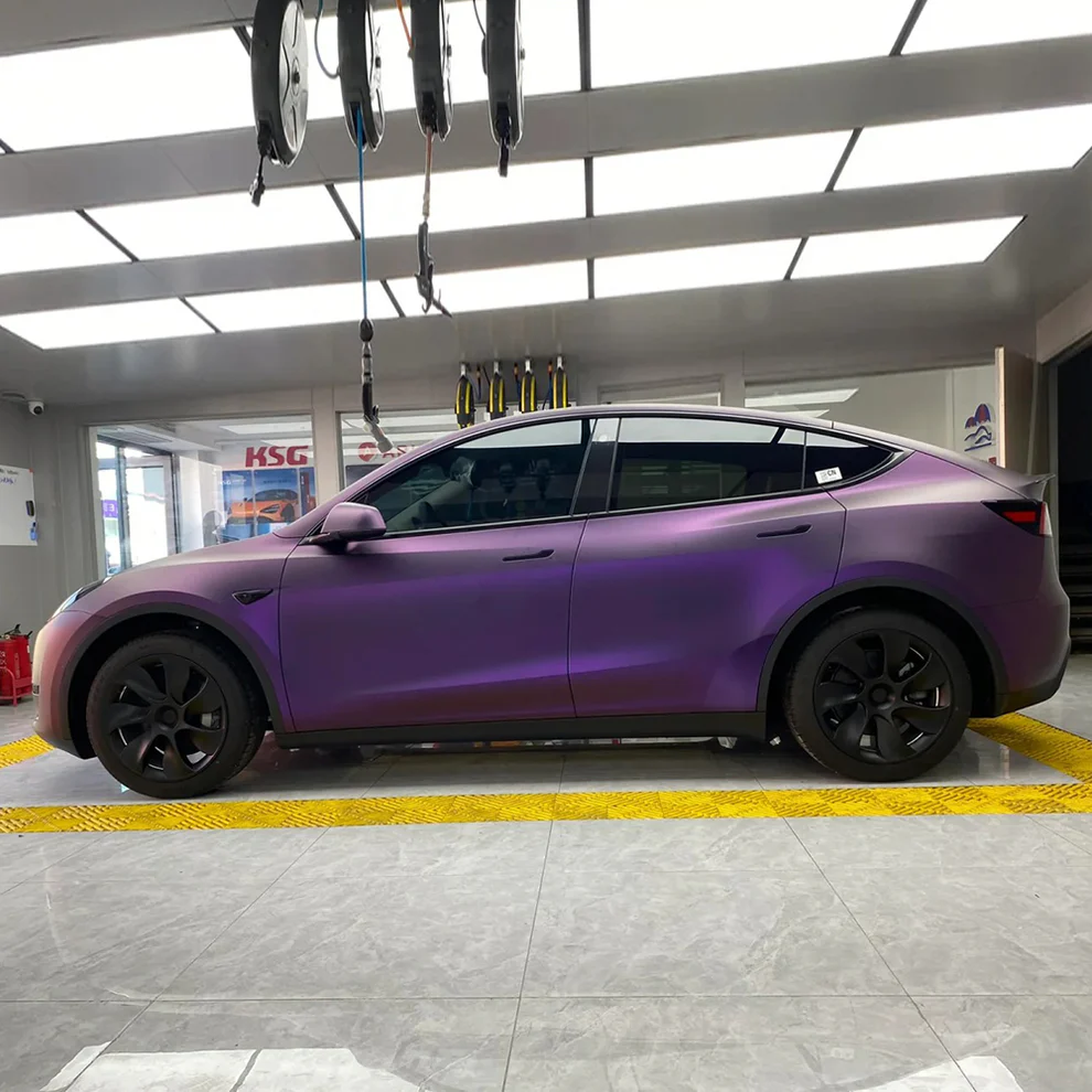 Satin Pinot Purple PPF | Self-Healing TPU Color Film 2 Satin Pinot Purple PPF | Self-Healing TPU Color Film - Image 2