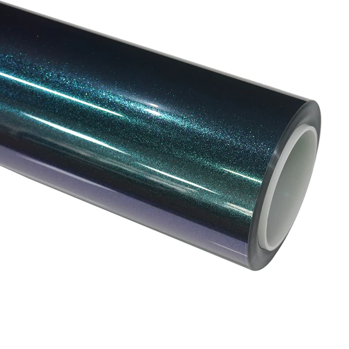 Color Shift Diamond Aurora Green Color PPF | Self-Healing TPU Film