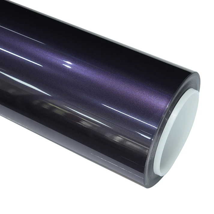 Metallic Grey Violet PPF | Self-Healing TPU Film