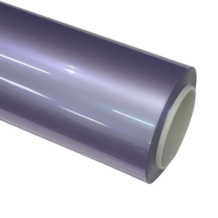 Metallic Crystal Silver Phantom Purple PPF | Self-Healing TPU Film