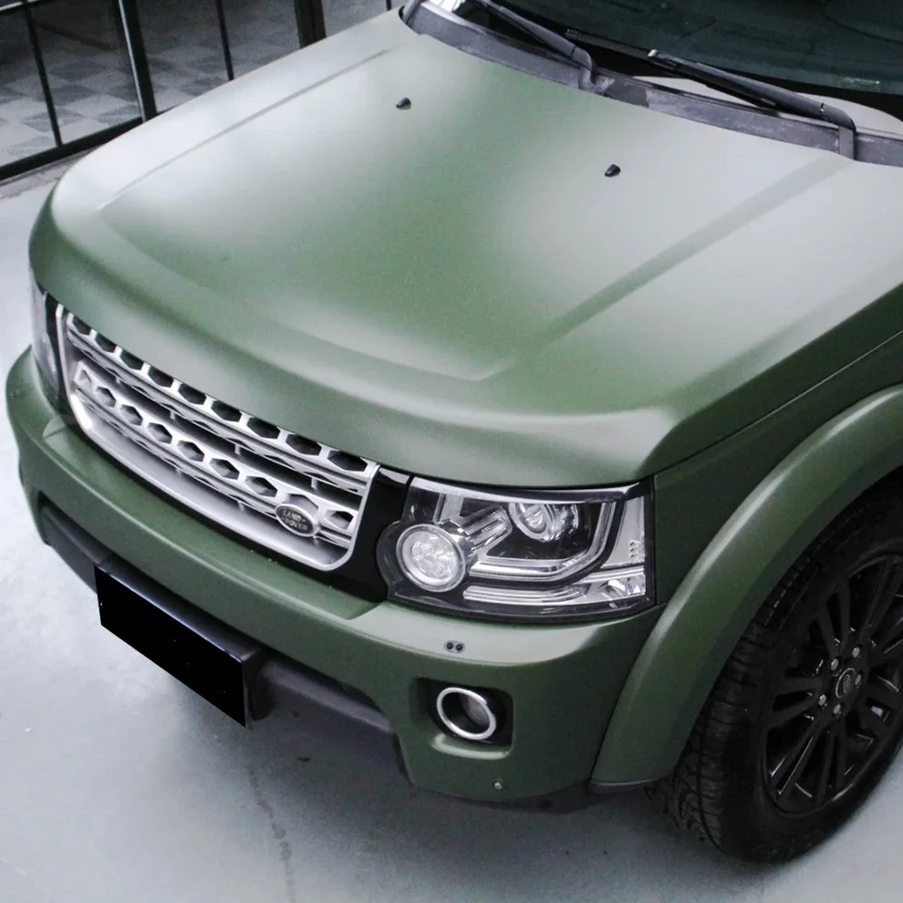 Satin Matte Army Green PPF | Self-Healing TPU Film 4 Satin Matte Army Green PPF | Self-Healing TPU Film - Image 4
