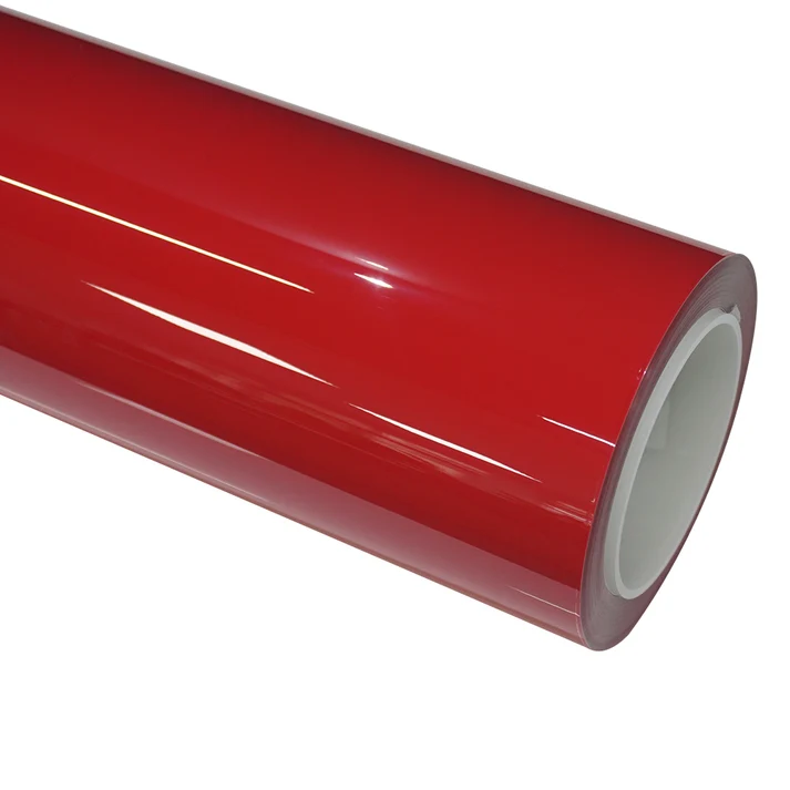 High Gloss Strawberry Red Color PPF | Self-Healing TPU Film